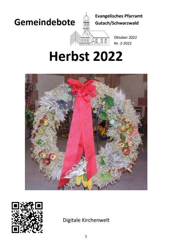 Titelbild Gemeindebote