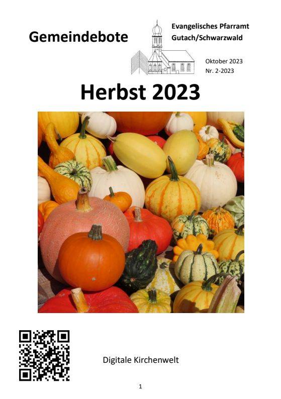 Titelbild Gemeindebote